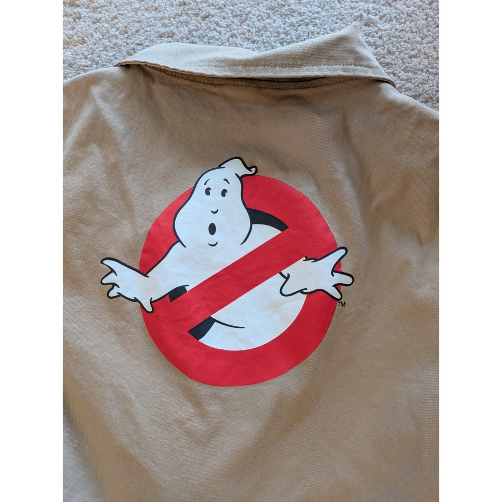 Official Ghostbusters Uniform Mini Dress Tan Khaki Costume Women's Size L